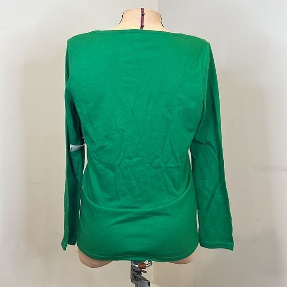 NWT Kim Rogers Embellished Reindeer Long Sleeve Top - Size Small - Picture 8 of 12